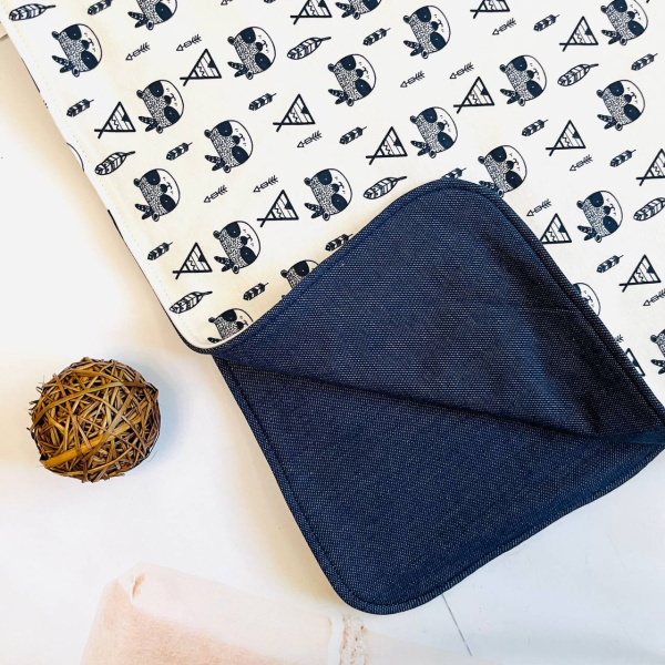 Плед детский с бантом Bebika (13/17-9), состав: верх - 80% натуральный хлопок, 20% полиэстер; подкладка 100% хлопок; наполнитель - микрофайбер, р-р 90х90 см